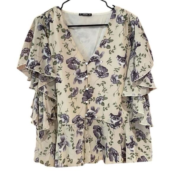 SHEIN Blouse 1X - Picture 1 of 5